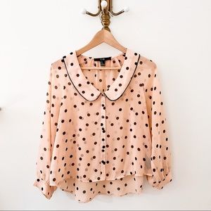 F21 Polka Dotted Blouse